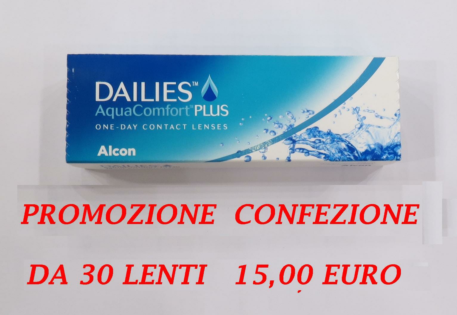 Promozione DAILIES AquaComfort PLUS: confezione da 30 lenti a 15 euro